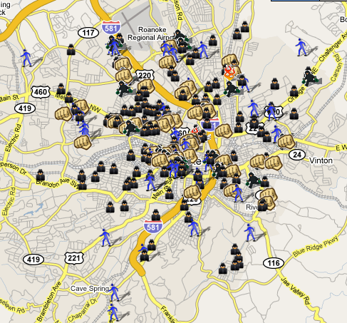 Roanoke Virginia Crime Map Spotcrime Com Crime Mapping